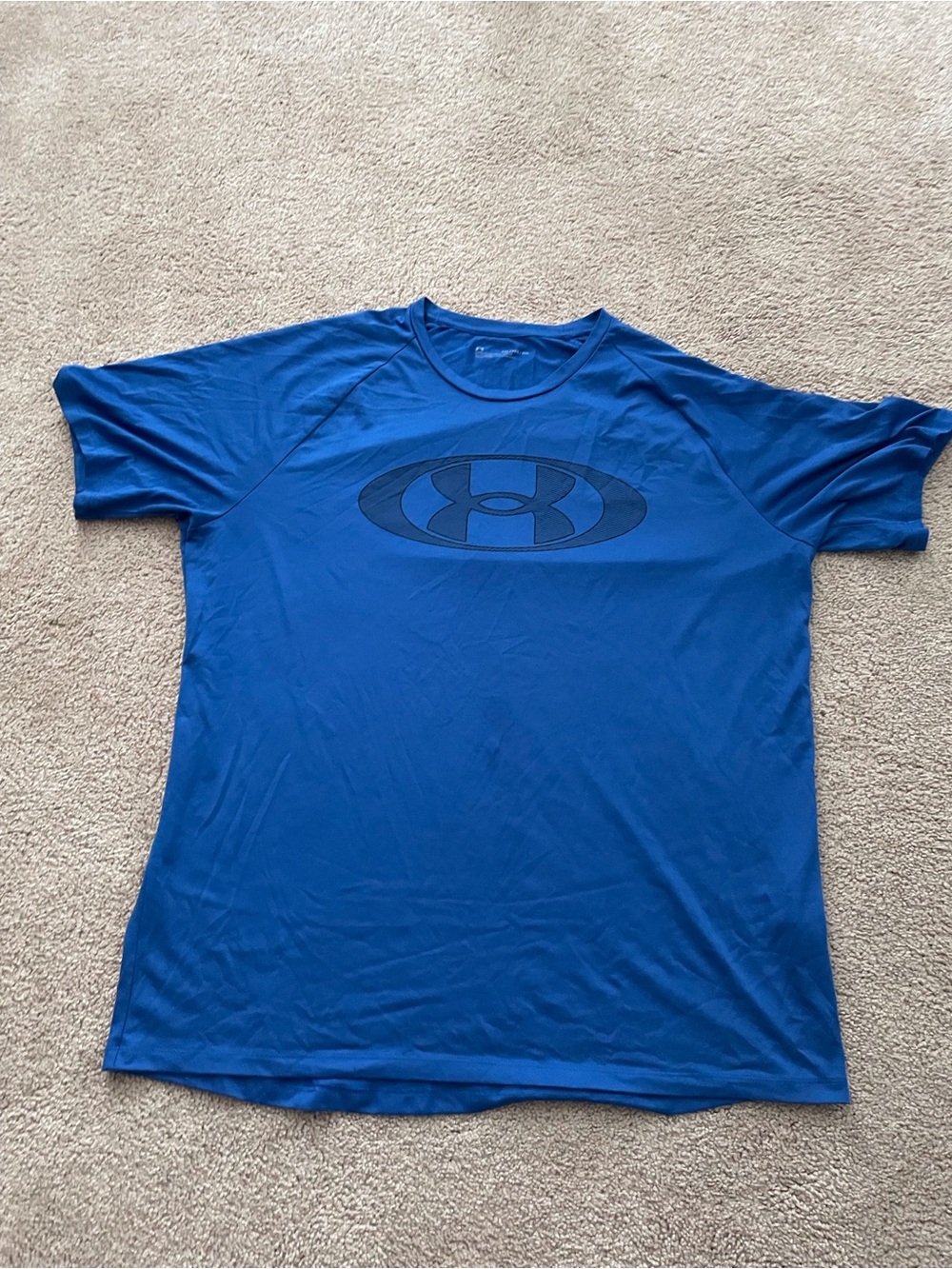 Under Armour Men’s Short Sleeve Tech Tee - Royal Blue with Navy Logo